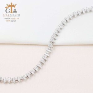 دستبند نقره میکرو کد 22126