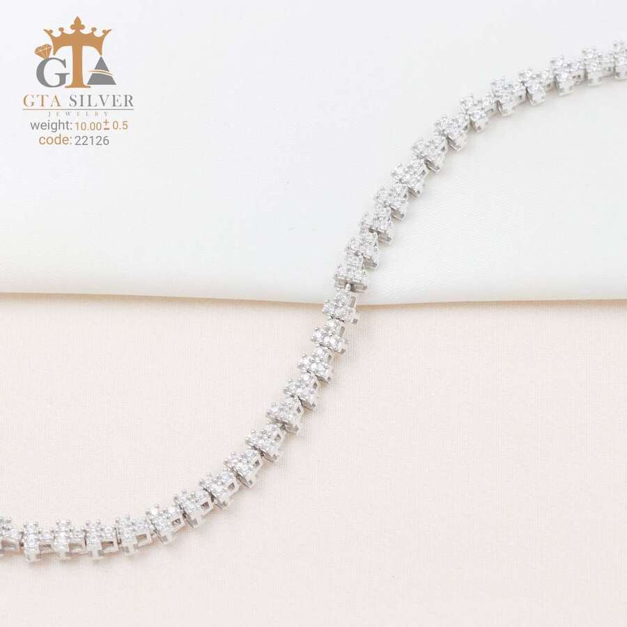 97133843-a8b3-4f87-be9b-56fb41dadbcc.jpg دستبند نقره میکرو کد 22126 - تصویر 1