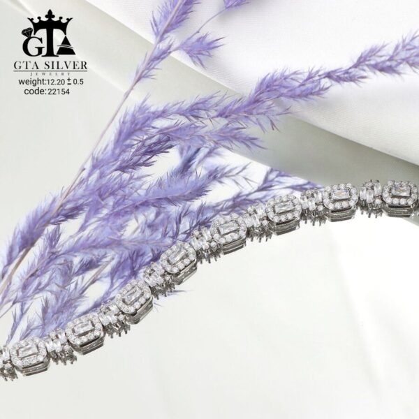 دستبند نقره میکرو کد 22154 - تصویر 3