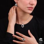 نیم ست نقره کد 16682 - Image 2