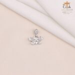 مدال نقره زنانه پروانه‌ای میکرو کد 21938