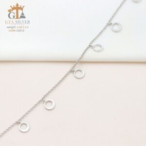 پابند نقره سوپرمیکرو آینه‌ای کد 25010