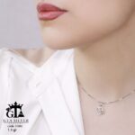 مدال نقره زنانه قلبی میکرو کد 21886 - Image 2