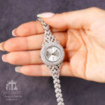 ساعت نقره جواهری روکش رادیوم کد 19139 - Image 4