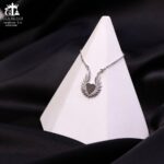 مدال نقره زنانه قلبی میکرو کد 21925 - Image 3