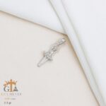 مدال نقره زنانه طرح بالرین میکرو کد 21884