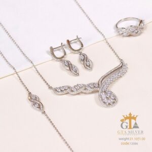 سرویس نقره میکرو زنجیری کد 12086