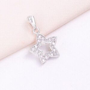 مدال نقره میکرو طرح ستاره کد 21404