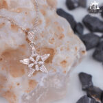 مدال نقره زنانه ستاره میکرو کد 21933 - Image 3