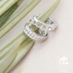 گوشواره نقره میخی میکرو کد 25065 - تصویر 4