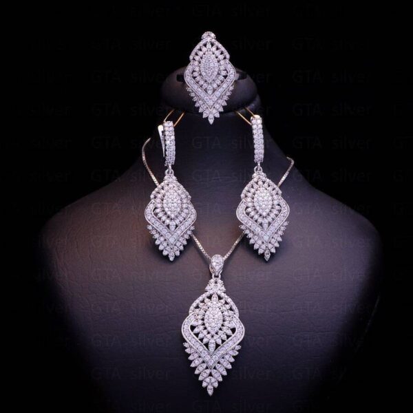 نیم ست نقره میکرو کد 16075 - Image 2