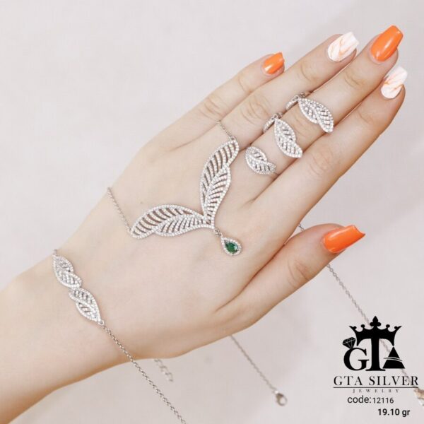 سرویس نقره میکرو زنجیری کد 12116 - Image 4