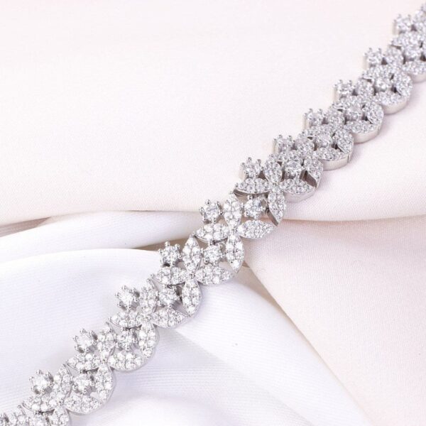 دستبند نقره میکرو کد 22059 - Image 2