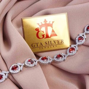 دستبند نقره میکرو کد 22011