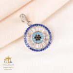 مدال نقره میکرو چشم نظر کد 21692