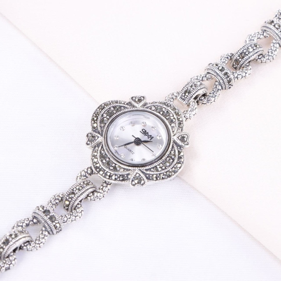 9e5588c4-038d-44ff-a3c1-2107ebe8bbce.jpg ساعت نقره سما کد 18128 - Image 1