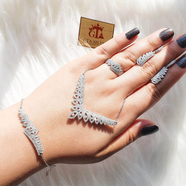 سرویس نقره میکرو زنجیری کد 12063 - Image 2