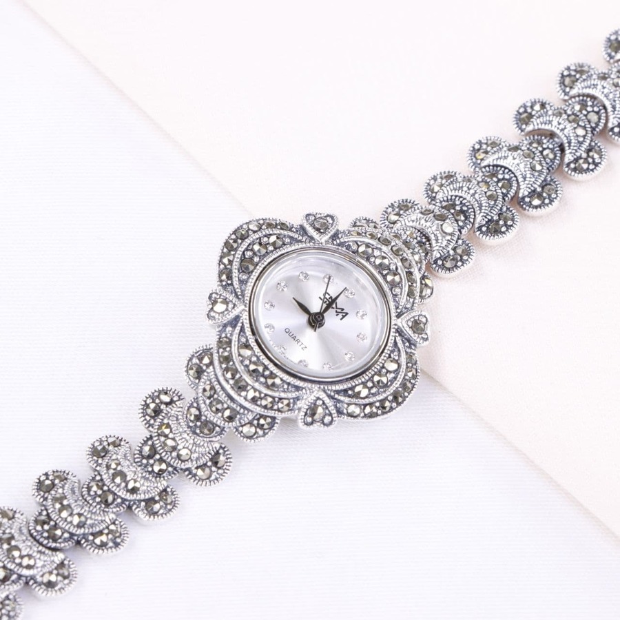 9f7cf20a-6645-4508-98de-c857dbcbcc4c.jpg ساعت نقره سما کد 18093 - Image 1