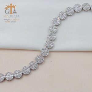 دستبند نقره میکرو کد 22107