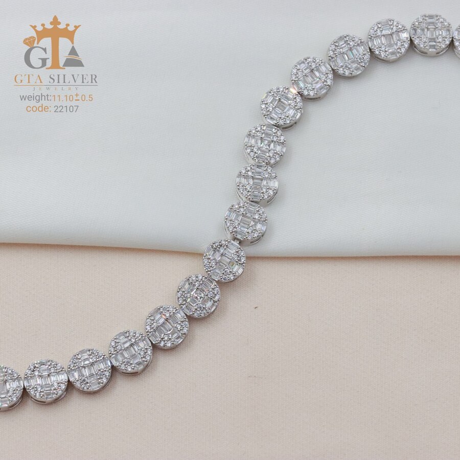9fa95fc6-d29d-4123-b293-ea140571390e.jpg دستبند نقره میکرو کد 22107 - Image 1