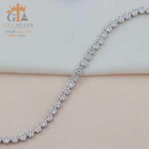 دستبند نقره میکرو کد 22084