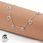 پابند نقره سوپرمیکرو قلبی کد 25029 - تصویر 3