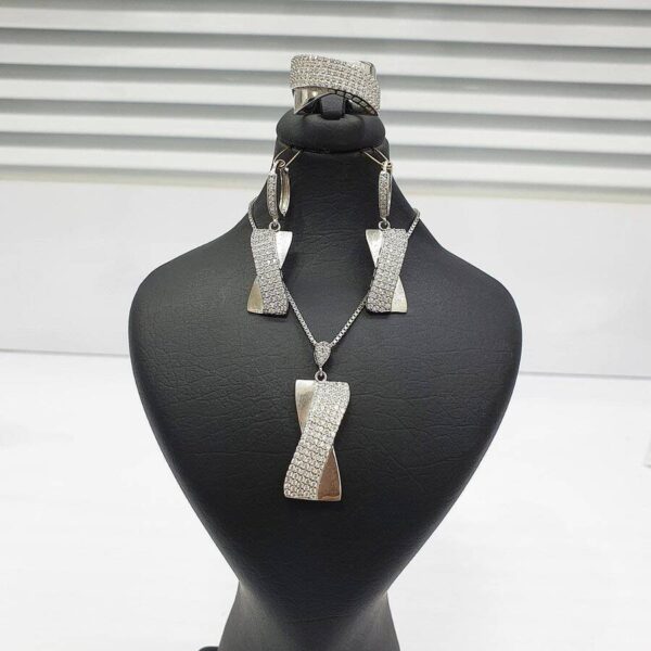 نیم ست نقره میکرو کد 16209 - تصویر 2