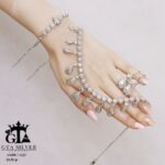 سرویس نقره تراش بدون نگین کد 14001 - تصویر 4