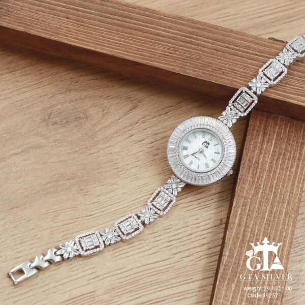 ساعت نقره GTA طرح امرالدکات کد 19257 - Image 4