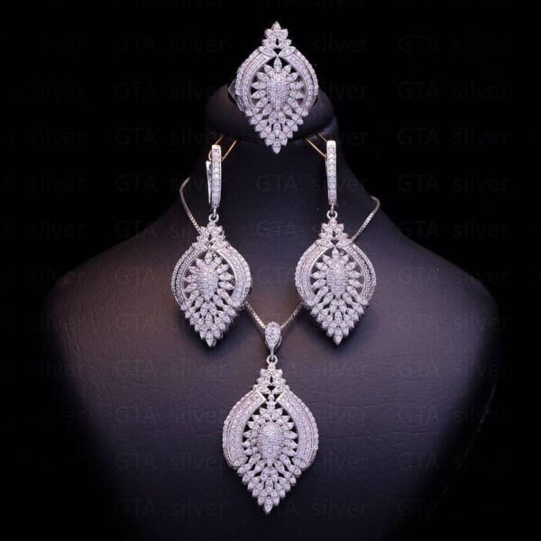 نیم ست نقره میکرو کد 16067 - تصویر 2