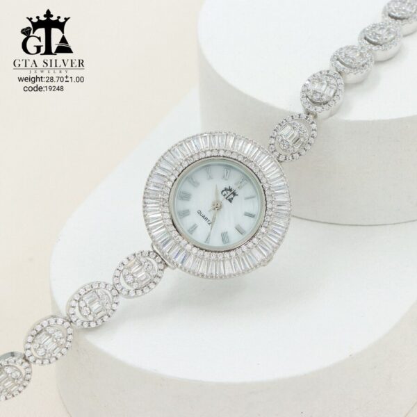 ساعت نقره GTA طرح امرالدکات کد 19248 - Image 3