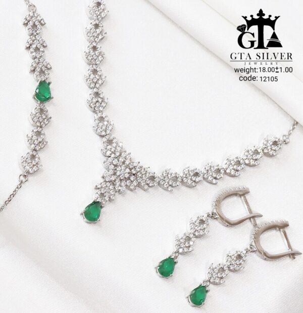 سرویس نقره میکرو زنجیری کد 12105 - Image 3