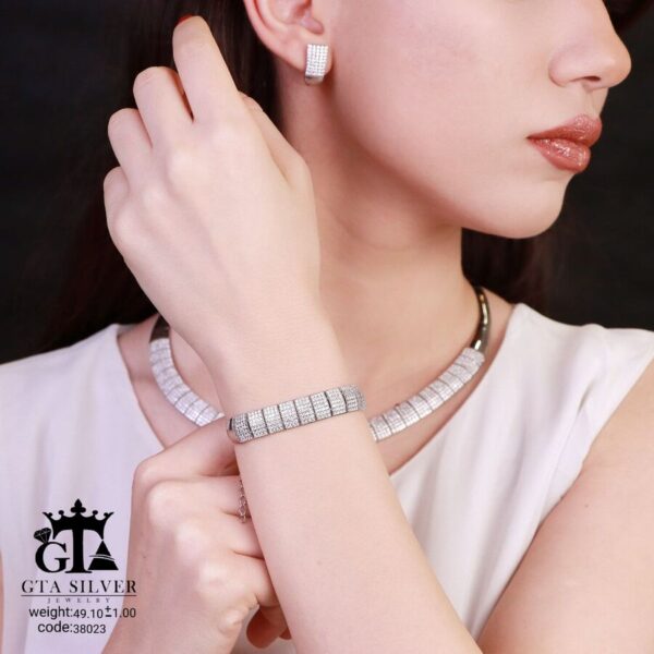 سرویس نقره سوپر میکرو طرح تنیسی کد 38023 - تصویر 2