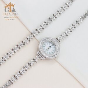 ست ساعت و دستبند نقره GTA کد 37007