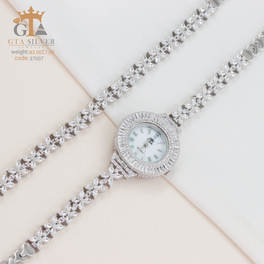 a14a715b-3e99-4001-966c-134ec2ab9723.jpg ست ساعت و دستبند نقره GTA کد 37007 - Image 1