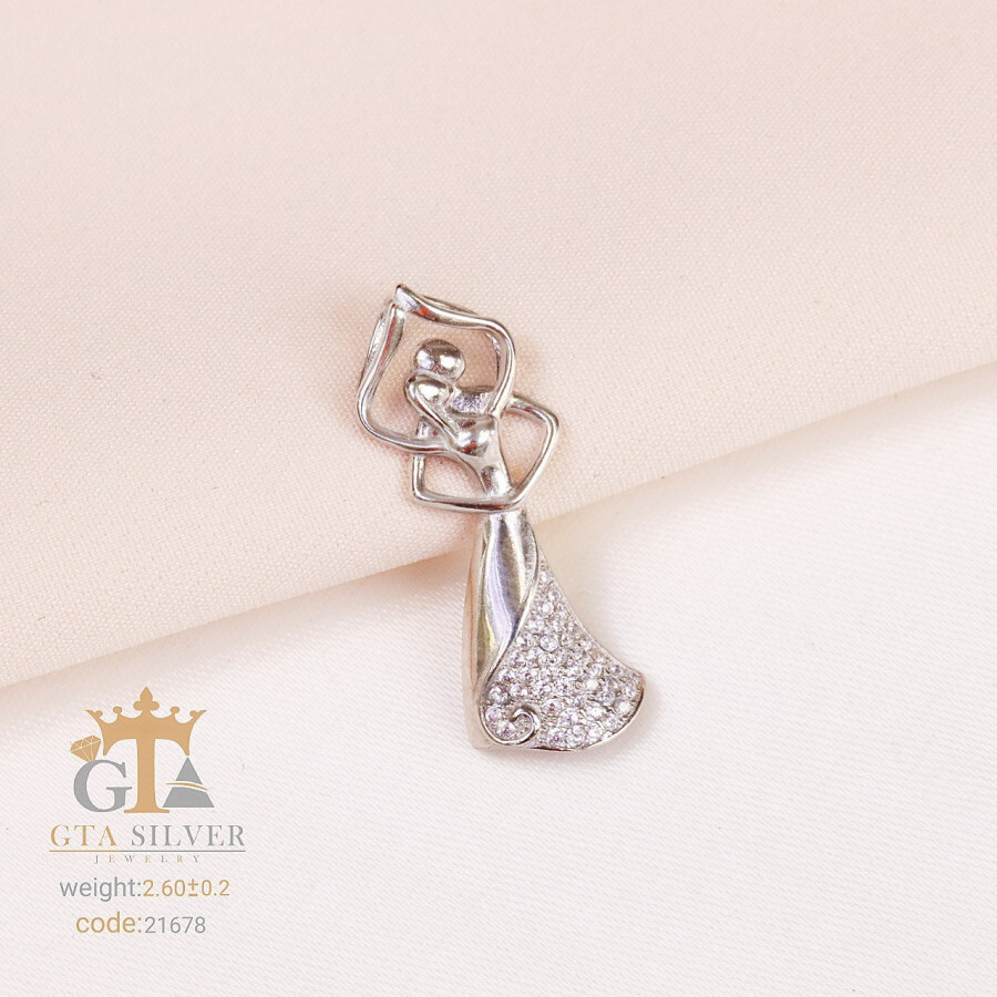 a1a19a81-9c20-4829-8138-74971e087ad3.jpg مدال نقره میکرو طرح رقص عشق کد 21678 - Image 1