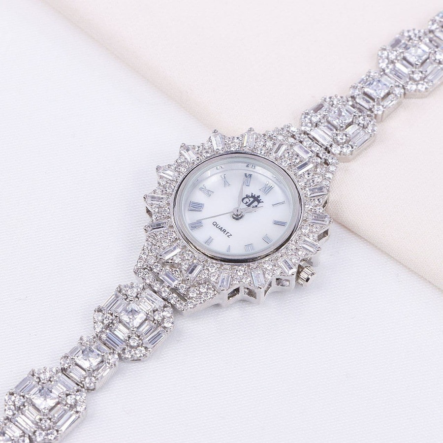 a4958b4e-bc22-4070-a012-84bd6446d32a.jpg ساعت نقره GTA امرالدکات طرح خورشیدی کد 19074 - Image 1