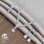 سرویس نقره میکرو زنجیری طرح امرالدکات کد 12118 - Image 3