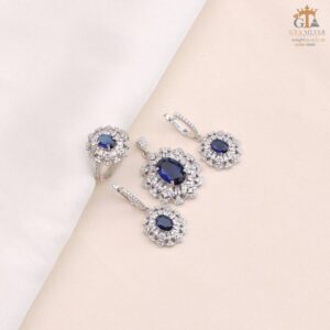 نیم ست نقره کد 16685