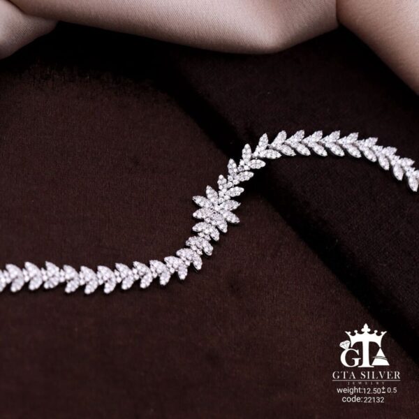 دستبند نقره میکرو کد 22132 - تصویر 3