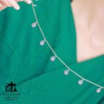 پابند نقره سوپرمیکرو رنگی چشم نظر کد 25012 - تصویر 3