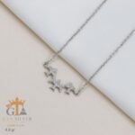 گردنبند نقره زنانه نگین دار میکرو طرح پرنده کد 21879