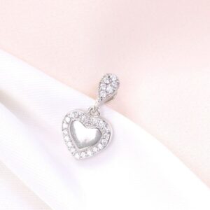 مدال نقره میکرو قلبی کد 21359