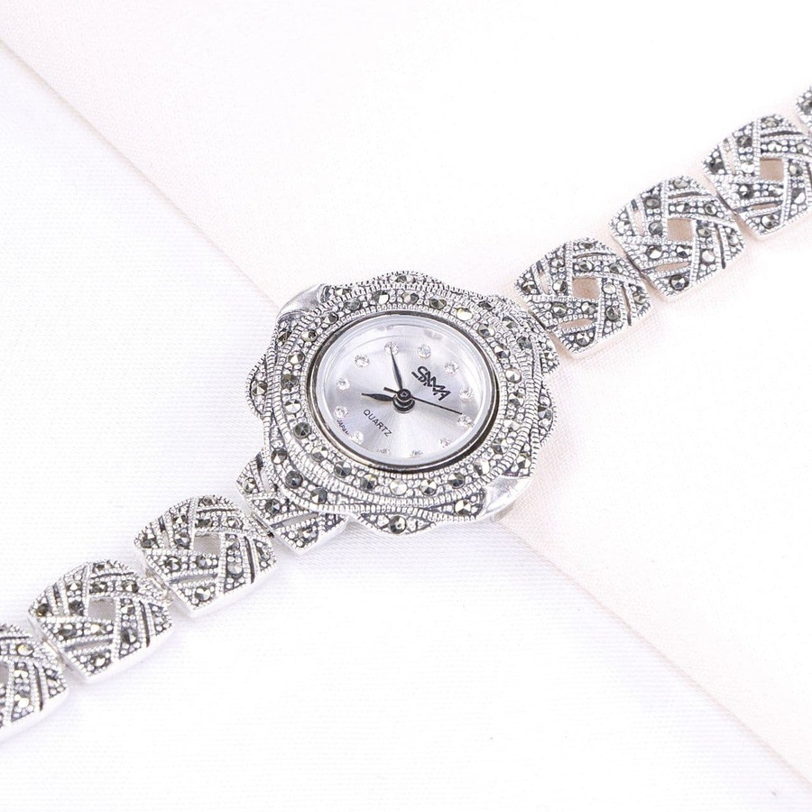 a81a20f4-6332-4854-920d-5a36ba9c56ba.jpg ساعت نقره سما کد 18085 - Image 1