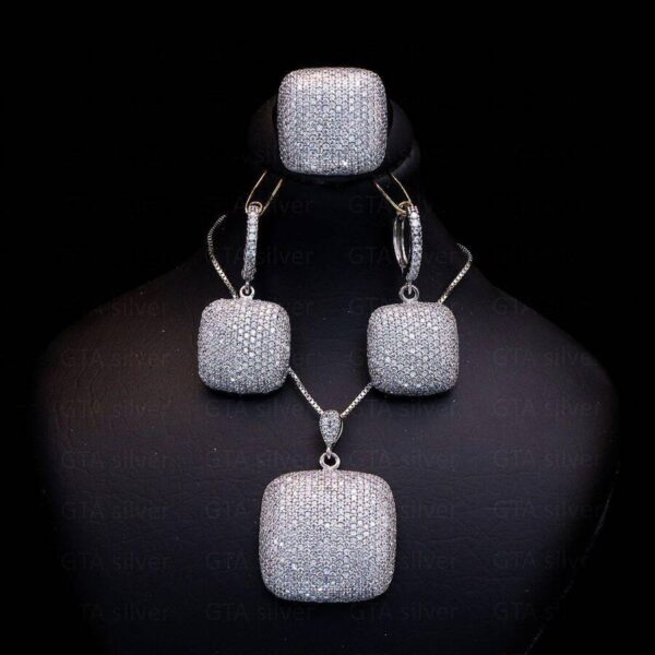 نیم ست نقره میکرو کد 16024 - Image 2