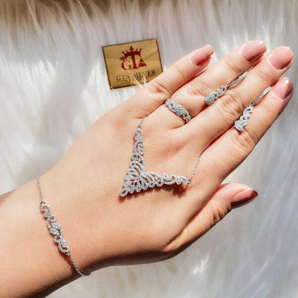 سرویس نقره میکرو زنجیری کد 12065 - Image 2