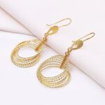 گوشواره نقره مفتول تراش کد 25001 - تصویر 3