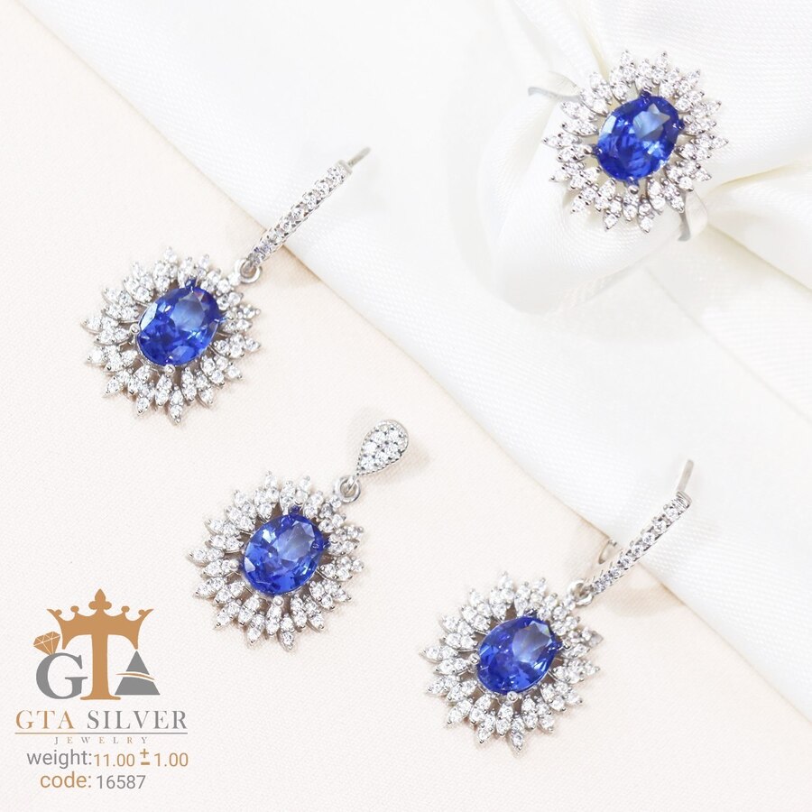 aace98e3-77c8-4da4-a230-7b0cee44099d.jpg نیم ست نقره میکرو کد 16587 - Image 1