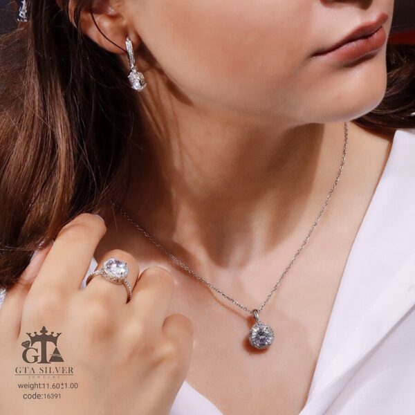 نیم ست نقره میکرو کد 16391 - تصویر 2