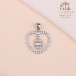 مدال نقره زنانه قلبی میکرو کد 21931